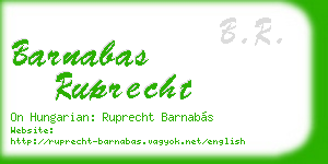 barnabas ruprecht business card